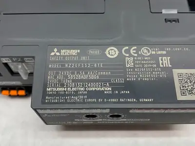 USED MITSUBISHI ELECTRIC MELSEC BLOCK TYPE REMOTE SAFETY DC DIGITAL OUTPUT UNIT CC-LINK