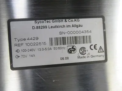 Used SYCOTEC 4429 10022515SN-000004354 Power Inverters Texas US | Aucto #1308507
