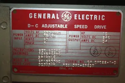 USED GENERAL ELECTRIC / GE 6V15F3362