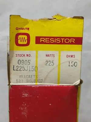 New | in-Stock OHMITE L225J150 Miscellaneous Equipment (Electrical & Power) | Surplus Asset Holdings #1200310