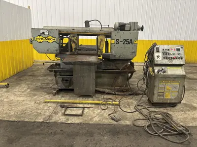 18" X 27" HYDMECH MODEL #S-25A AUTOMATIC HORIZONTAL MITER SAW WITH NESTING: STOCK #23698