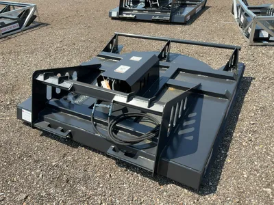 New JCT 72” Brush Mower Skid Steer Attachment, hydraulic driven with hoses and quick coupler fitting...