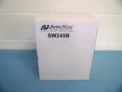 AmpliVox SW245B Compact Dual Wireless Microphone Bluetooth Audio Public Address PA Sound System - NEW IN BOX
