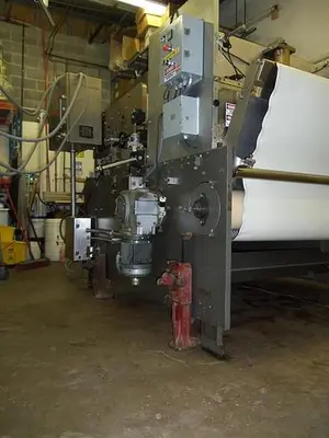APV 48" TWO ROLL EXTRUDER WITH ULTRASONIC GUILLOTINE CUTTER