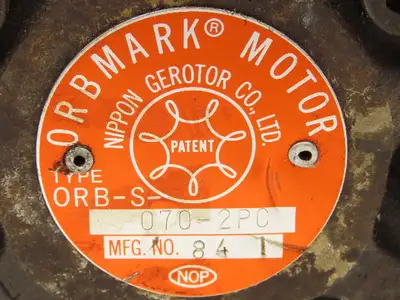 Nippon Gerotor ORB-S-070-2PC Hydraulic Orbmark Motor 14 GPM 930 RPM 2200 PSI
