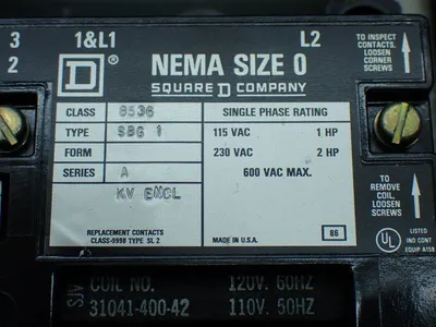 New | in-Stock SQUARE D 8536 SBG1 Starters | HGR 24 #748119