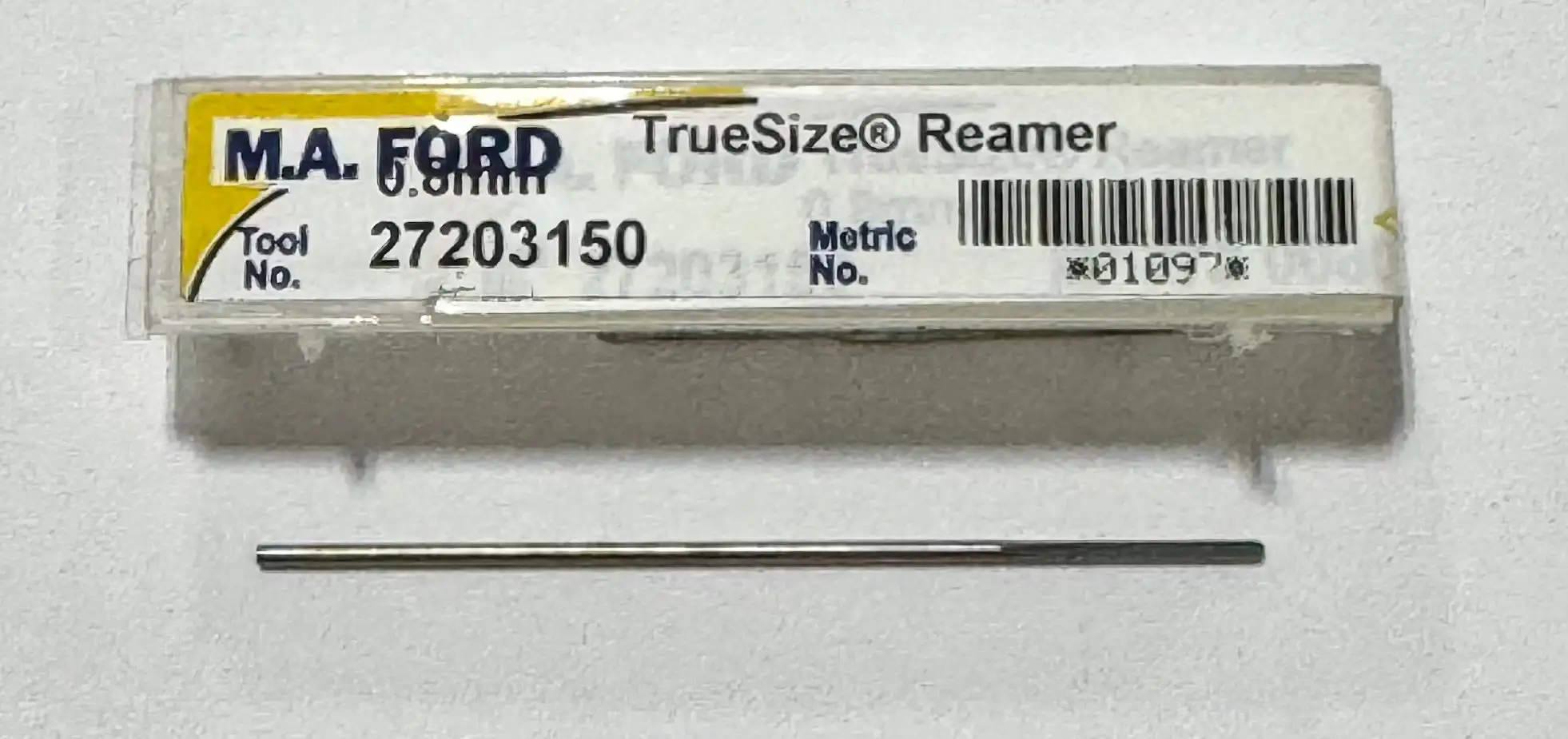 M.A. Ford TrueSize 0.80mm Solid Carbide Reamer Straight Flute USA Made