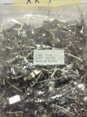 ELECTRIC T510S TEST CLIP, 0.438IN, 10A (100 pieces) Lot Of 100 Great Deal!