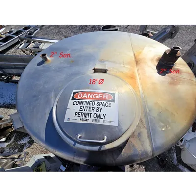 Used 1,000 Gallon Cherry-Berrell Stainless Steel Liquid Process Tank