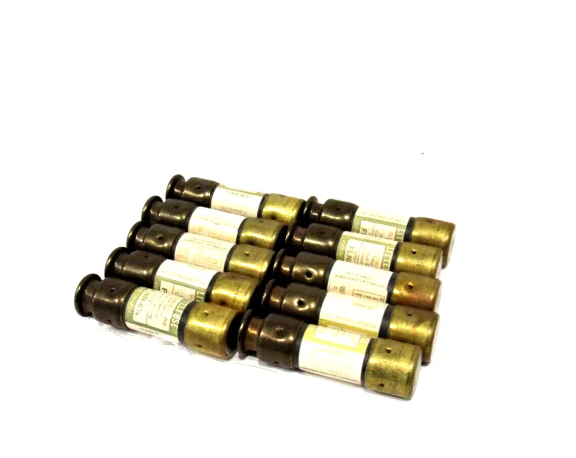 LOT OF 10 NEW LITTELFUSE FLNR-6-1/4 FUSES FLNR614