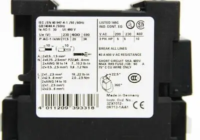 Siemens 3RT1926-1ER00 3RT1325-1B Contactor Accessories | ANACAPA EQUIPMENT BROKERS, INC (3)