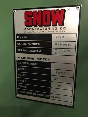 USED 1985 SNOW DR-3-R