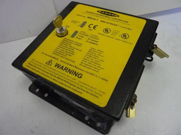 Used BANNER ENGINEERING MSCA-1 Light Curtains & Grids Michigan US | Ideal Machinery #871593