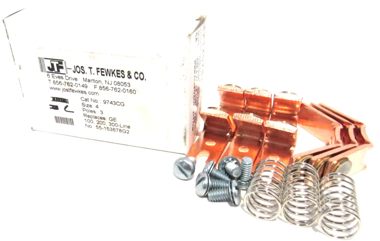 NEW G.E. / JOS.T. FEWKES 9743CG CONTACT KIT 3 POLE SIZE 4