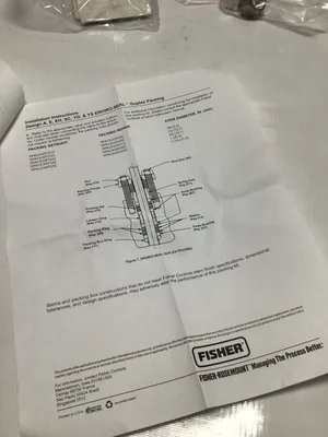 FISHER EMERSON Rosemount Control Valve Repair Kit Part No: 12B6654X012