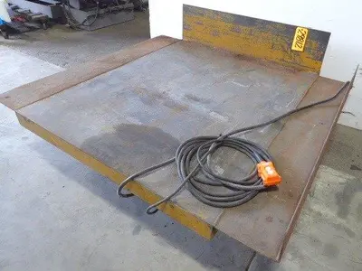 6000 Lb. ECOA Hydraulic Lift/Tilt Table, 60" x 65" Platform, 10" Lowered, Pendant
