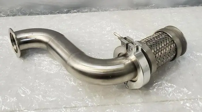 Edwards Braided Flexible Vacuum Bellows with vacuum tube ADAPTER