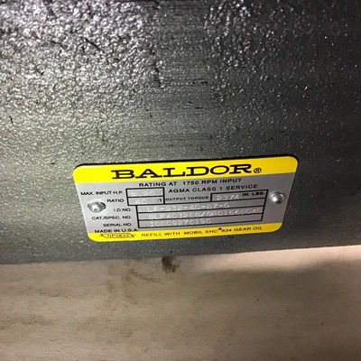 Baldor GLF4032BG Gearmotor Speed Reducer Ratio 40:1 Nema 140C Left Hand Shaft