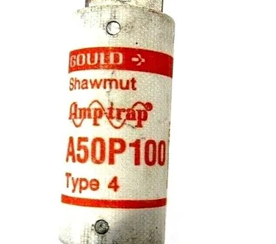 LOT OF 2 NEW GOULD SHAWMUT A50P100 FUSES TYPE 4