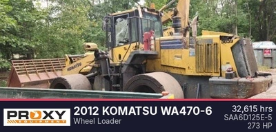 Used 2012 KOMATSU WA470-6 Wheel Loaders New Jersey US | Proxy Equipment #1509659