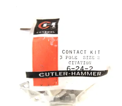 NEW CUTLER HAMMER 6-24-2 CONTACT KIT 3 POLE SIZE 2 6242