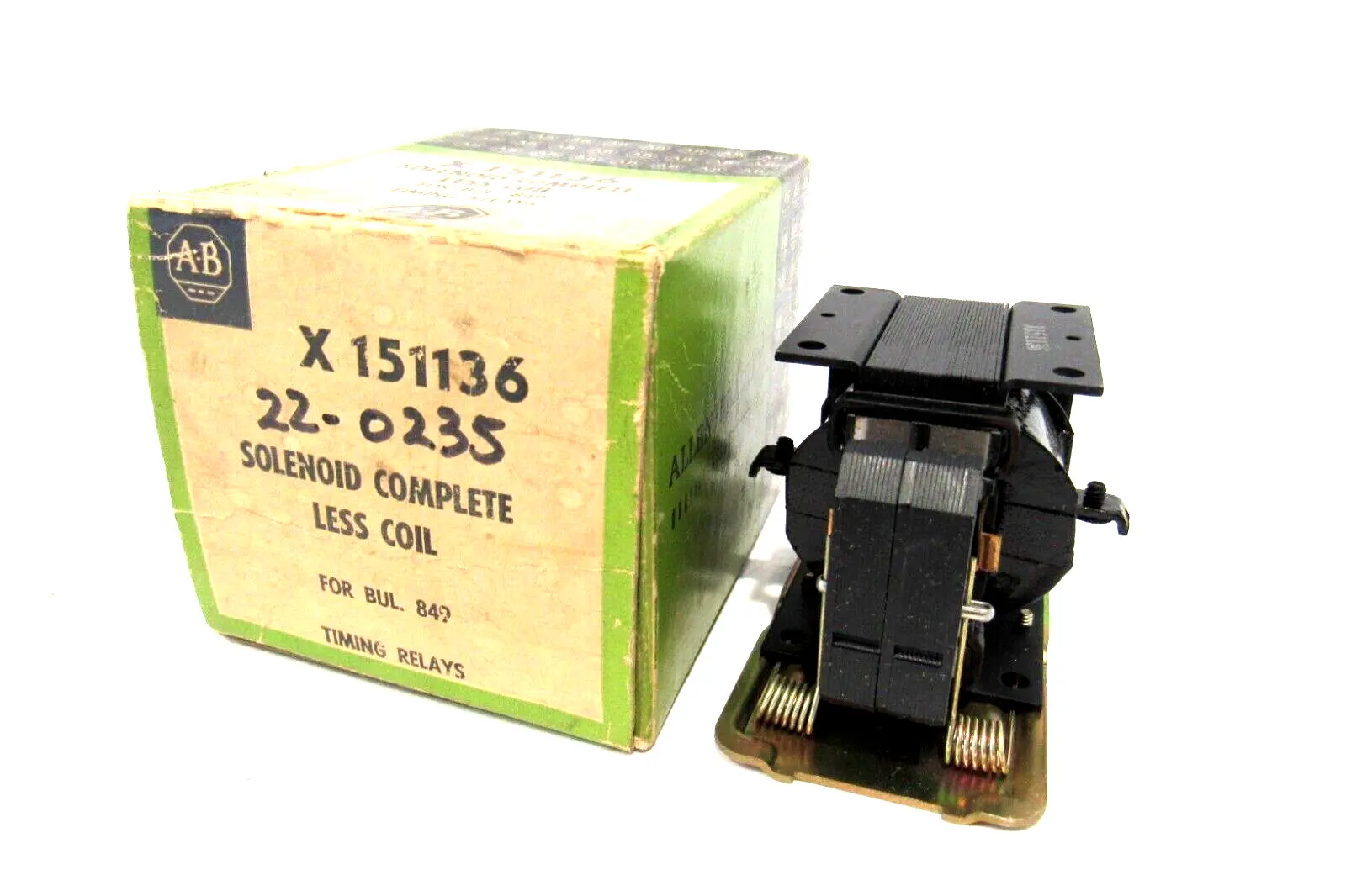 NEW ALLEN BRADLEY X-151136 SOLENOID COMPLETE LESS COIL X151136