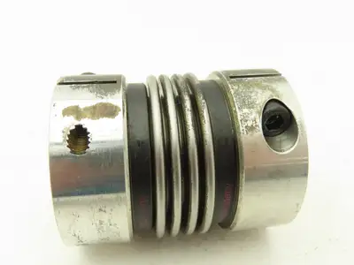 R+W 09372-9864-0 Bellows Flex Coupling Split Clamp Hub 16x16mm Bore 70mm Length