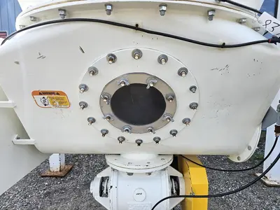 🔴 Heading to Auction May 27 - Used 2250 Gallon (300 Cu.Ft.) Tank (Hopper) with Blender & Rotary Valve, Carbon Steel