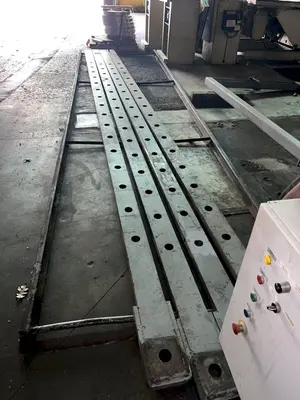 400 TON RODGERS MODEL #1F400 HYDRAULIC INCLINED FRAME HORIZONTAL WHEEL PRESS