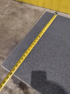 36" X 24" X 5" CHALLENGE GRAY GRANITE SURFACE PLATE ON STAND: STOCK #23417