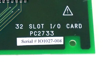 32 SLOT I/O CARD PC2733 W/ PC8197 BOARD AND CABLE