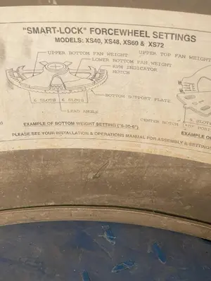 USED SWECO XS48SS158WC BASE ONLY