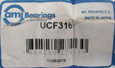 NEW AMI BEARING UCFS316 FLANGE BEARING 80MM UC316