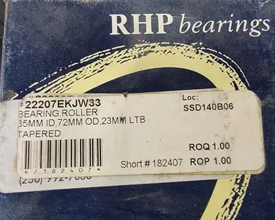 NEW SKF 22207 CCK/W33