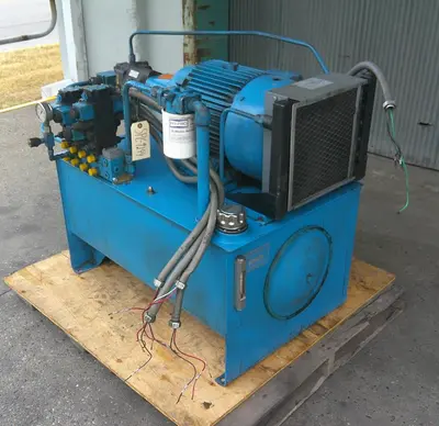 SPC9244  Pump 15 hp AirHydroPower hydraulic power unit, 45 gal reservoir tank