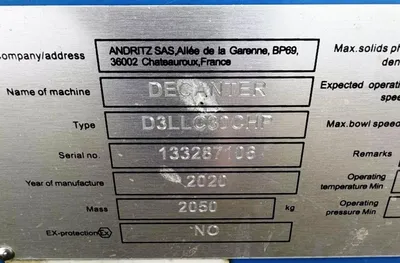 Used _UNKNOWN_ _UNKNOWN_ Decanter Centrifuges Florida US | Sanders Equipment #1314806