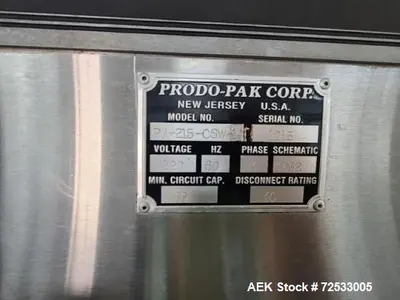 USED PRODO PAK PV-215-CSW-10