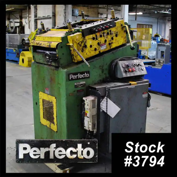 Used PERFECTO 28-18-7 Feeding & Straightening Machines Ohio US | Universal Tube & Rollform Equipment Company #280371