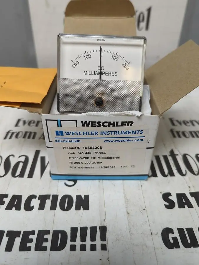 New | in-Stock WESCHLER 19563208 Meters - Misc | Surplus Asset Holdings #1206875