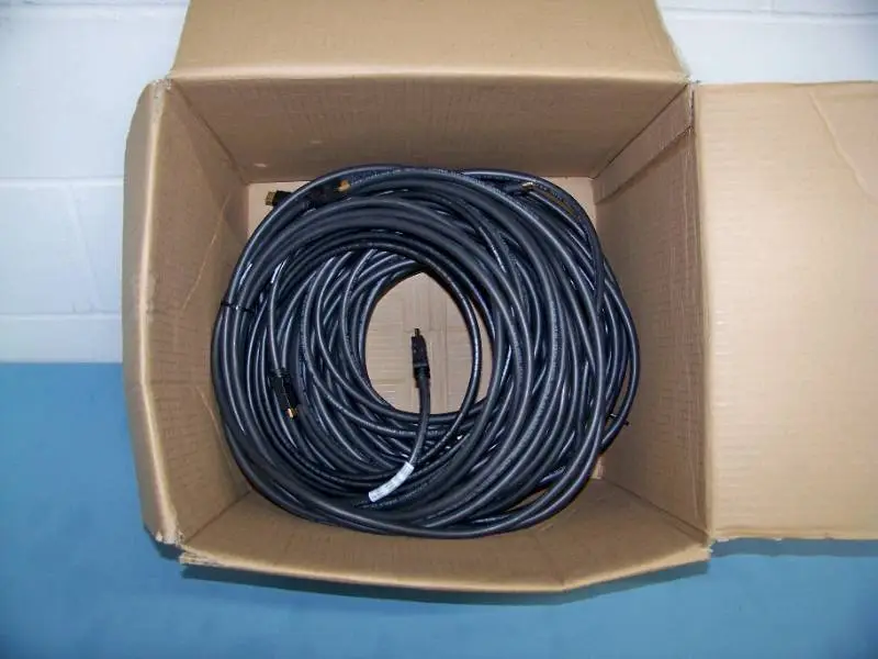 (24.4 lbs. inc. box) HDMI Cables - Some Long, Various Lengths