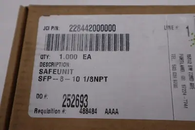 John Crane Safematic Safeunit SFP-8-10 NEW STOCK GF275