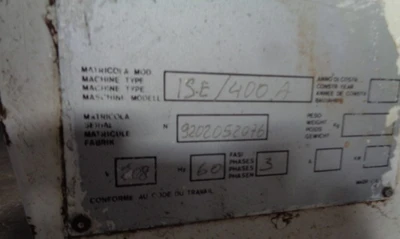 Used 1992 ESMACH ISE/400A Dough Mixers California US | BakeryEquipment.com #1555175