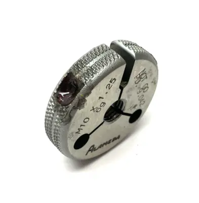 USED ALAMEDA M10 X 1.25-6G THREADED RING GAUGE NOT GO PD 9.042