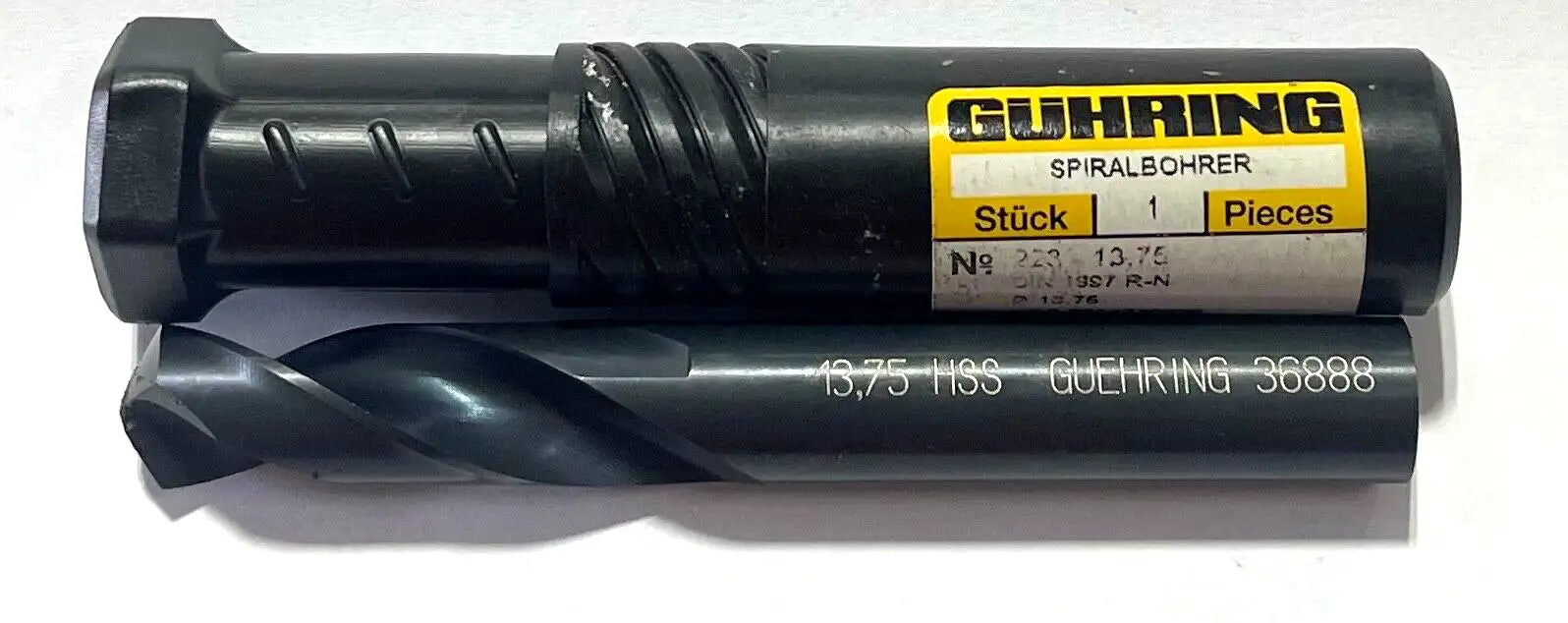GUHRING 13.75MM HSS Drill Bit Screw Machine Length 2 Flute General Purpose