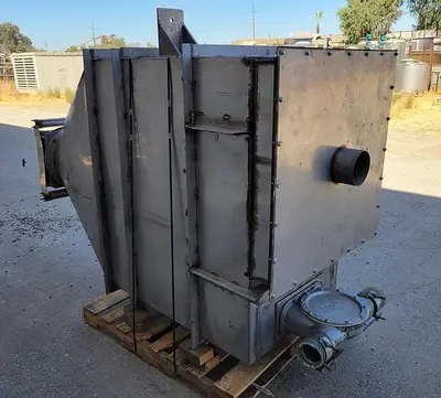 Hopper, 50 CF, S/st, 51" x 30" x 72", Cone Bottom, B #S744199