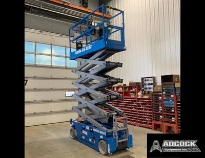 New | in-Stock 2026 GENIE GS-3232 E-DRIVE ELECTRIC SCISSOR LIFT Scissor Lifters Alberta CA | Adcock Equipment #1417629