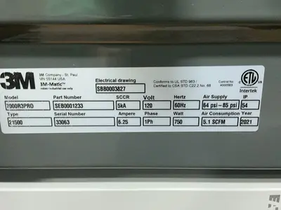 New | in-Stock 2021 3M 7000R3PRO Miscellaneous Packaging Equipment Ohio US | HGR 24 #1482377