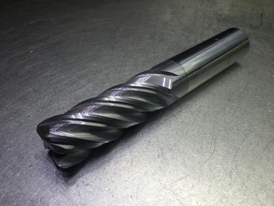 Monster 1" 5 Flute Carbide CR LG Endmill 1" Shank .12" R 295-031004B (LOC3533A)