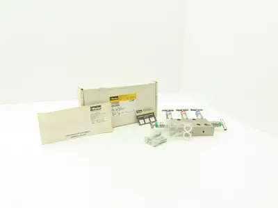 Parker DS5DBB9 Hydraulic Stainless Valve Manifold 5-Port 1/4" 1/2"NPT