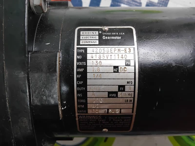 USED BODINE ELECTRIC COMPANY 42D53BEPM-E3